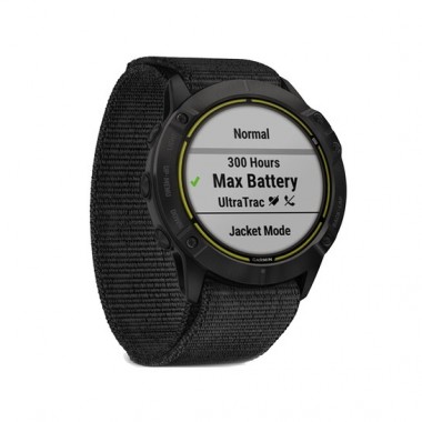 Garmin Enduro Carbon Gray DLC Titanium with Black UltraFit Nylon Strap (010-02408-01)