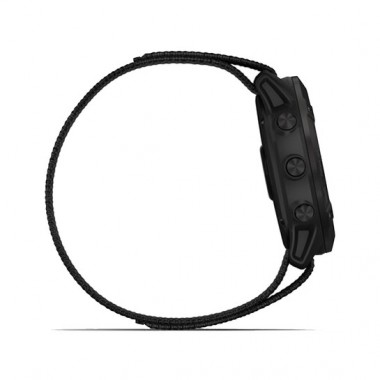 Garmin Enduro Carbon Gray DLC Titanium with Black UltraFit Nylon Strap (010-02408-01)