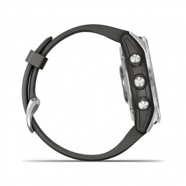 Garmin Fenix 7S Silver with Graphite Band (010-02539-01)
