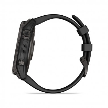 Garmin Fenix 7X Sapphire Solar Carbon Gray DLC Titanium with Black Band (010-02541-10)