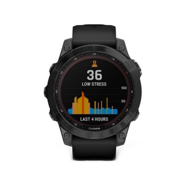 Garmin Fenix 7 Sapphire Solar Black DLC Titanium with Black Band (010-02540-34)