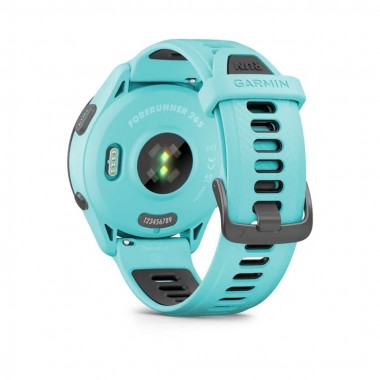 Garmin Forerunner 265 Black Bezel з Aqua Case and Aqua/Black Silicone Band (010-02810-02/12)