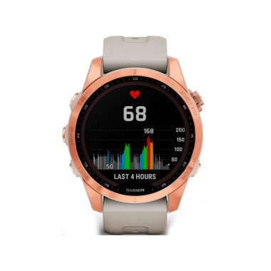 Garmin Fenix 7S Solar Rose Gold with Light Sand Band (010-02539-11)