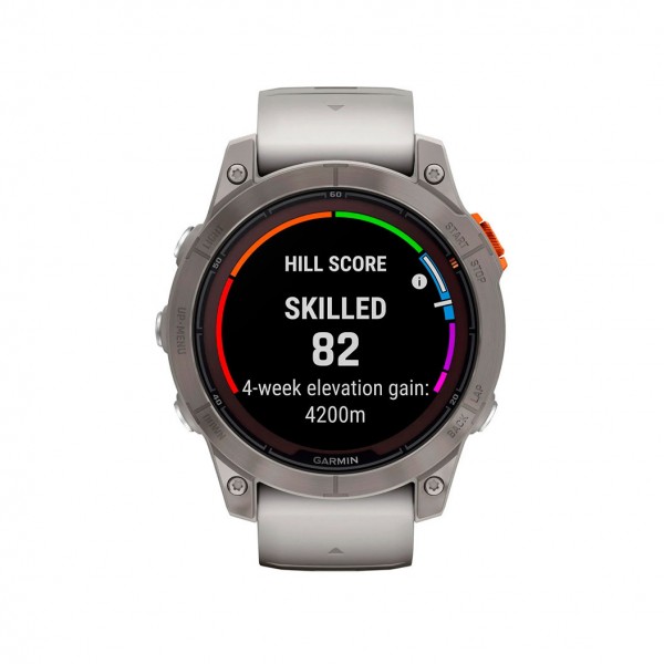 Garmin Fenix 7 Pro Sapphire Solar Titanium with Fog Gray/Ember Orange Band (010-02777-20/21)