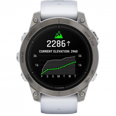 Garmin Epix Pro 2 Sapphire 47mm Titanium with Whitestone Band (010-02803-20/21)