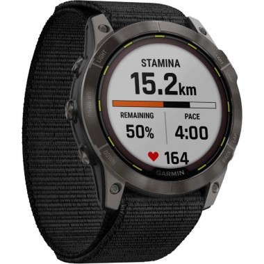 Garmin Enduro 2 Carbon Gray DLC Titanium with Black UltraFit Nylon Strap (010-02754-01)