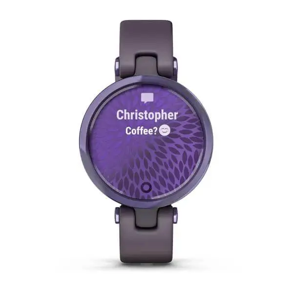 Garmin Lily Sport Edition Midnight Orchid Bezel with Deep Orchid Case and Silicone Band (010-02384-02)