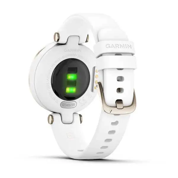 Garmin Lily Sport Edition Cream Gold Bezel with White Case and Silicone Band (010-02384-00)