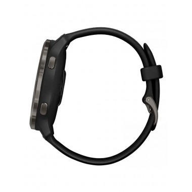 Garmin Venu 2 Plus Slate Stainless Steel Bezel with Black Case and Silicone Band (010-02496-01/11)