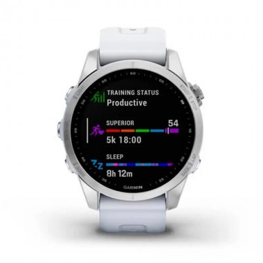 Garmin Fenix 7S Silver with Whitestone Band (010-02539-02)