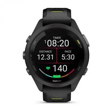 Garmin Forerunner 265S Black Bezel і Case з Black/Amp Yellow Silicone Band (010-02810-03/13)