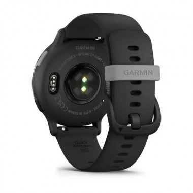 Garmin Vivoactive 5 Slate Aluminum Bezel with Black Case and Silicone Band (010-02862-10)