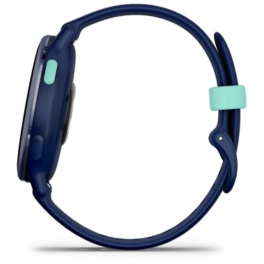 Garmin Vivoactive 5 Metallic Navy Aluminum Bezel with Navy Case and Silicone Band (010-02862-12)