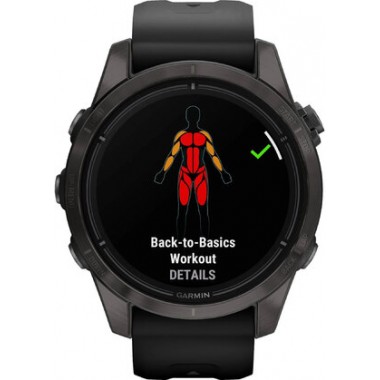 Garmin Epix Pro 2 Sapphire 42mm Carbon Gray DLC Titanium with Black Band (010-02802-14/15)