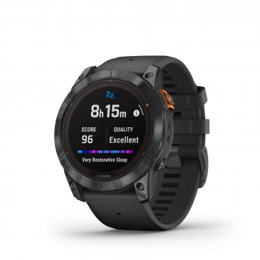 Garmin Fenix 7S Solar Slate Gray with Black Band (010-02539-13)