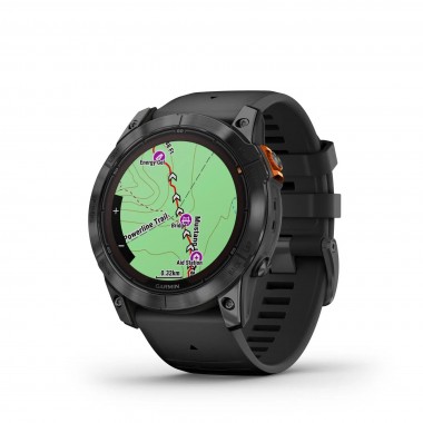 Garmin Fenix 7S Solar Slate Gray with Black Band (010-02539-13)