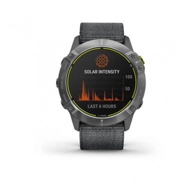 Garmin Enduro Steel with Gray UltraFit Nylon Strap (010-02408-00)