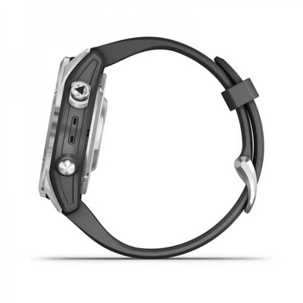 Garmin Fenix 7S Pro Solar Silver with Graphite Band (010-02776-00/01)