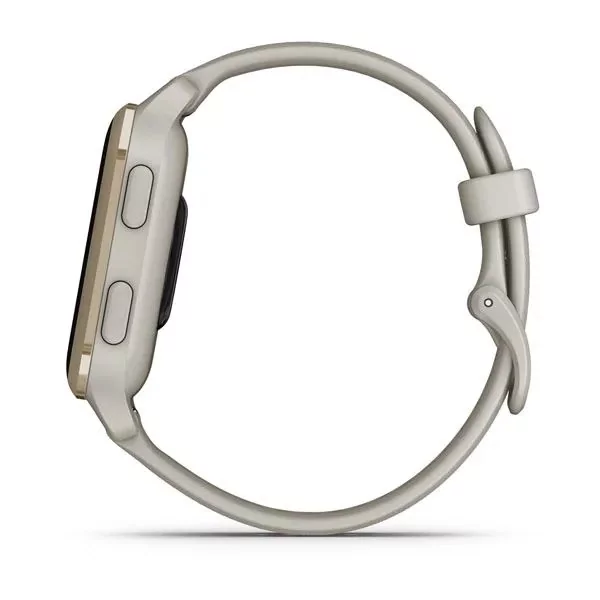 Garmin Venu Sq 2 Music Edition Cream Gold Aluminum Bezel with French Gray Case and Silicone Band (010-02700-02/12)