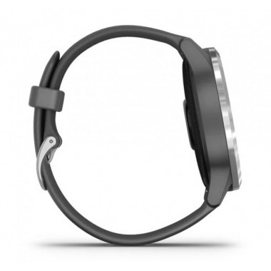 Garmin Vivoactive 4 Shadow Grey with Silver Hardware (010-02174-03)