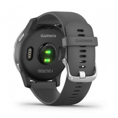 Garmin Vivoactive 4 Shadow Grey with Silver Hardware (010-02174-03)