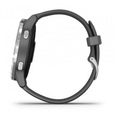 Garmin Vivoactive 4 Shadow Grey with Silver Hardware (010-02174-03)