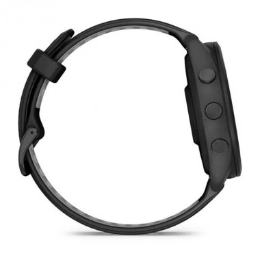 Garmin Forerunner 265 Black Bezel і Case з Black/Powder Gray Silicone Band (010-02810-00/10)