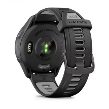 Garmin Forerunner 265 Black Bezel і Case з Black/Powder Gray Silicone Band (010-02810-00/10)
