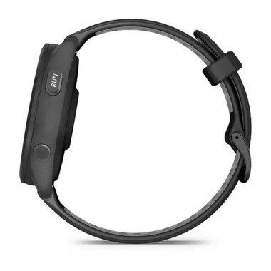 Garmin Forerunner 265 Black Bezel і Case з Black/Powder Gray Silicone Band (010-02810-00/10)