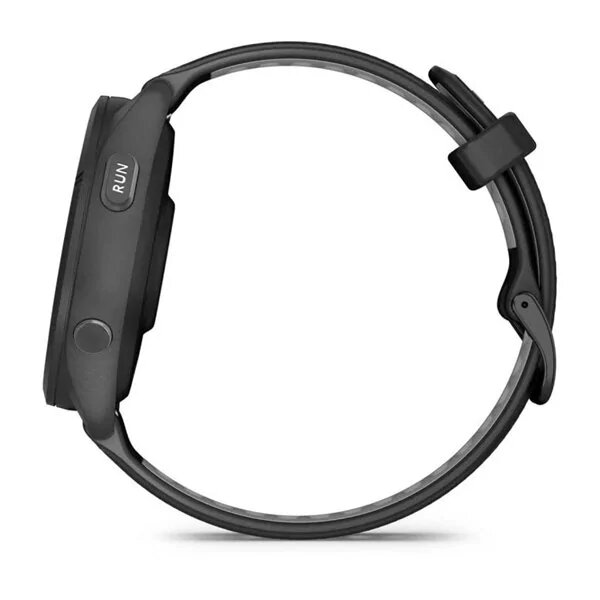 Garmin Forerunner 265 Black Bezel and Case with Black/Powder Gray Silicone Band (010-02810-00/10)