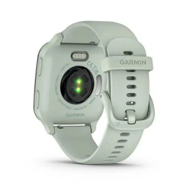 Garmin Venu Sq 2 Metallic Mint Aluminum Bezel with Cool Mint Case and Silicone Band (010-02701-02/12)