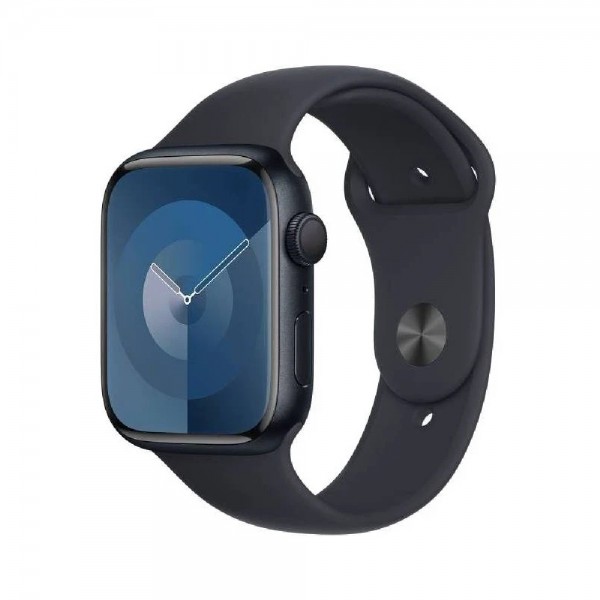 New Apple Watch Series 9 GPS 45mm Midnight Aluminum Case w. Midnight Sport Band - S/M