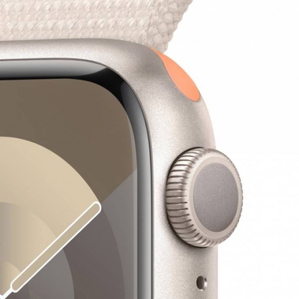 New Apple Watch 9 41mm Starlight Aluminum Case with Starlight Sport Loop OPENBOX