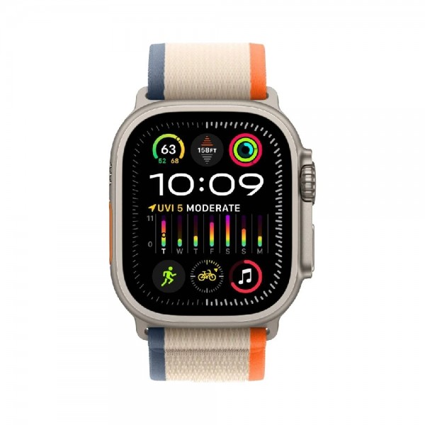 Новий Apple Watch Ultra 2 GPS + Cellular 49mm Titanium Case with Orange/Beige Trail Loop - M/L