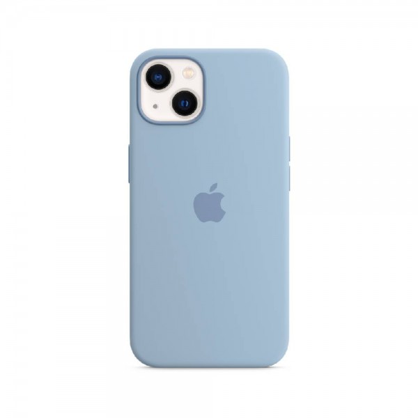 Чехол Apple Silicone Case for iPhone 13 with MagSafe Blue Fog