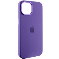 Чехол Silicone Case Metal Buttons для Apple iPhone 12/12 Pro Iris