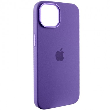 Чохол Silicone Case Metal Buttons для Apple iPhone 12/12 Pro Iris