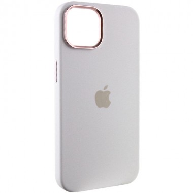 Чохол Silicone Case Metal Buttons для Apple iPhone 12 Pro Max White