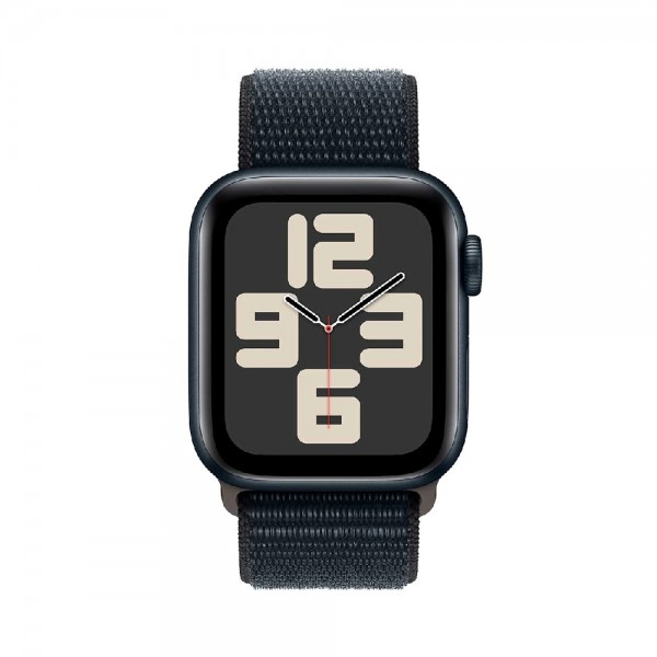 New Apple Watch SE 2 2023 GPS 44mm Midnight Aluminum Case w. Midnight Sp/Loop (MREA3)