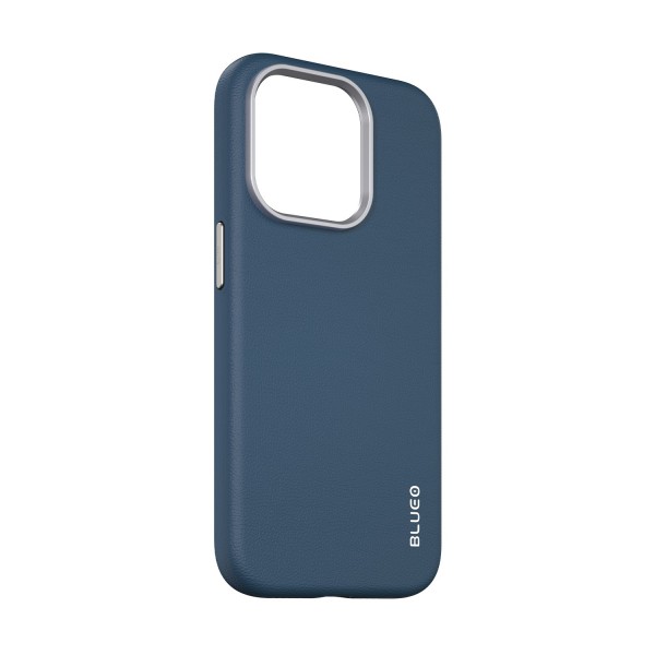 Чехол Blueo Leather Case for iPhone 15 Pro with MagSafe Dark Blue