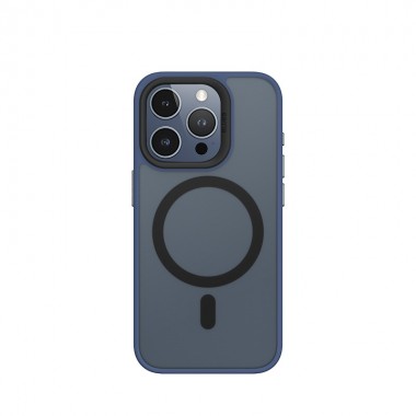 Чохол Blueo Frosted Anti-Drop Case для iPhone 15 Pro Max з MagSafe Dark Blue