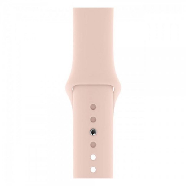 New Apple Watch Series 5 GPS 40mm Gold Aluminum Case with Pink Sand Sport Band (MWV72)