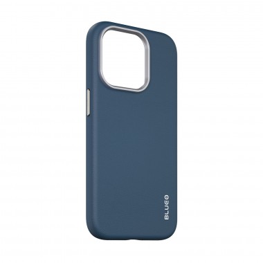 Чохол Blueo Leather Case для iPhone 15 Pro Max with MagSafe Dark Blue