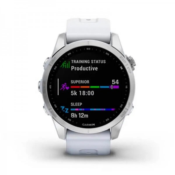 Garmin Fenix 7S Silver with Whitestone Band (010-02539-02)