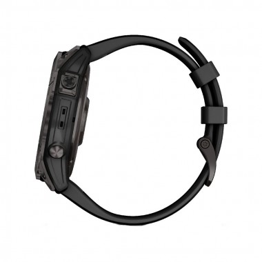 Garmin Fenix 7X Sapphire Solar Black DLC Titanium with Black Band (010-02541-22)
