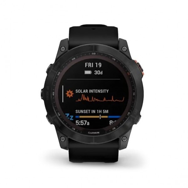 Garmin Fenix 7X Solar Slate Gray with Black Band (010-02541-00)