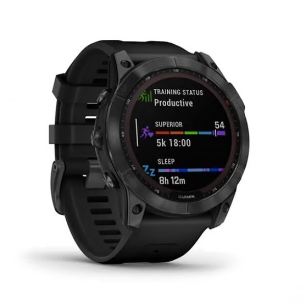 Garmin Fenix 7X Solar Slate Gray with Black Band (010-02541-00)