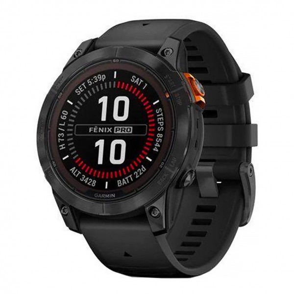 Garmin Fenix 7 Pro Solar Slate Gray with Black Band (010-02777-00/01)