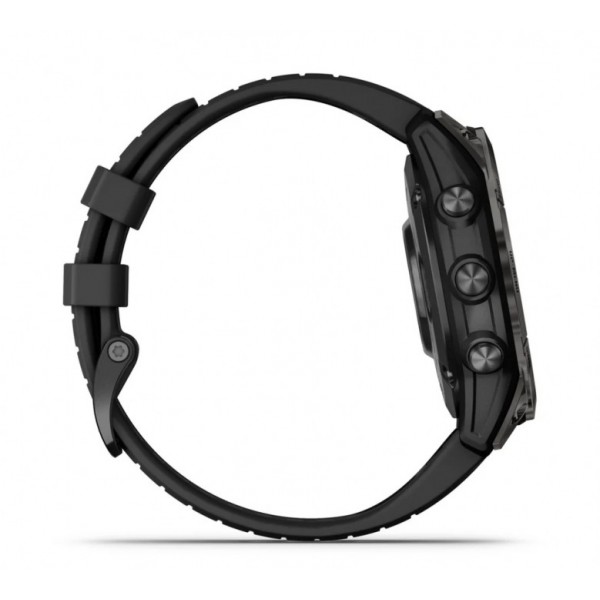 Garmin Fenix 7 Pro Sapphire Solar Carbon Gray DLC Titanium with Black Band (010-02777-10/11)