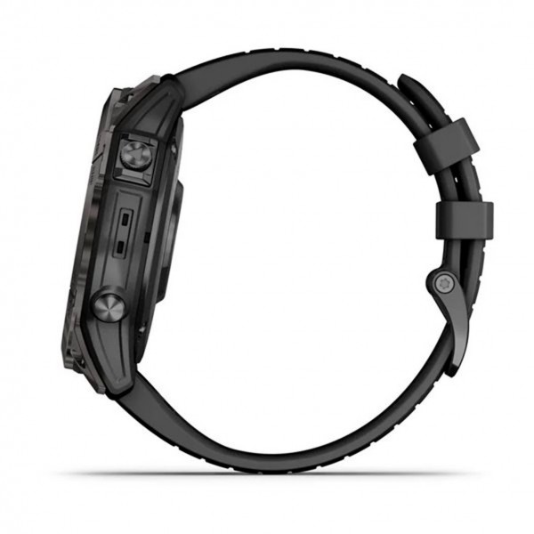 Garmin Fenix 7X Pro Sapphire Solar Carbon Gray DLC Titanium with Black Band (010-02778-10/11)